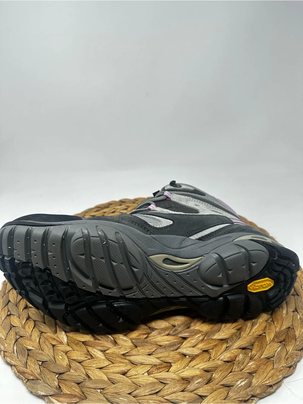 Asolo Athena Hiking Vibram Waterproof Boots Mid Gray Pink Size 11 Women's
